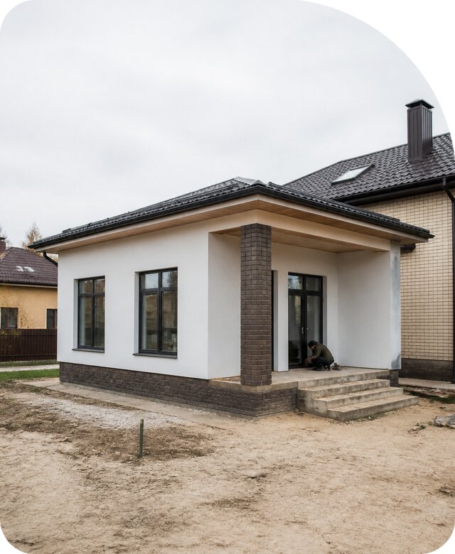 Строительство одноэтажной пристройки в Великом Новгороде от 460350 р. | РадиДОМА-Влк